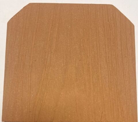 WPC plotový profil  s tříhrannou hranou/Teak 150x12mm