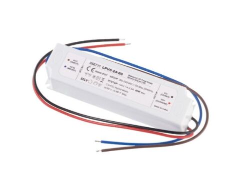 LED zdroj 24V, 60W, IP67 voděodolný, spínavý