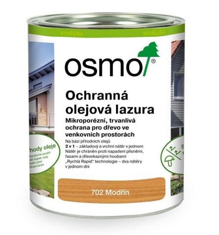 OSMO 702 Ochranná olejová lazura - modřín 3l za cenu 2,5l