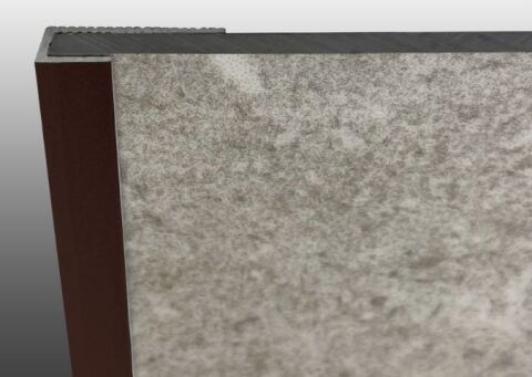 Rocko hliníkový C profil, hnědá