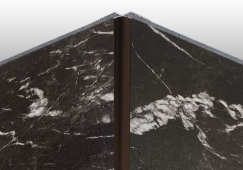 Rocko profil pro vnitřní roh, hnědá