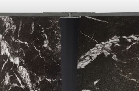 Rocko hliníkový T profil, černá