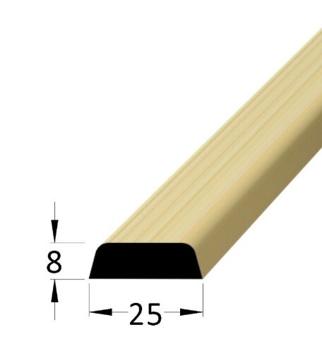 Lišta dřevěná krycí, 8 x 25 x 2400mm, borovice / smrk