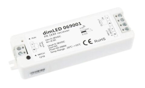 LED prijímač pro jednobarevné+CCT pásky