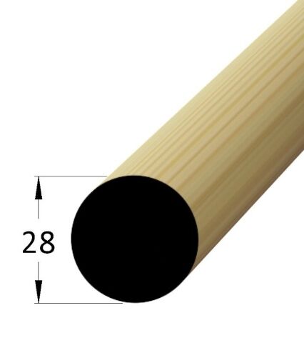 Lišta dřevěná kruhová, průměr 28 x 2400mm, borovice / smrk