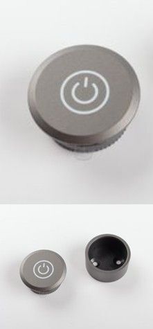 Dálkový LED bezdrátový ovladač dotykový stmívač ART 12-24V, 15m, černá