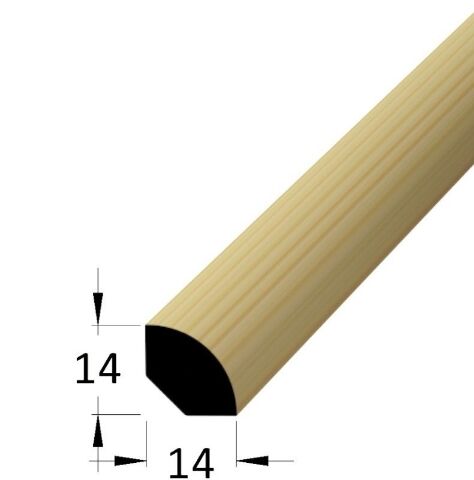 Lišta rohová vnitřní, 14 x 14 x 2000 mm, borovice / smrk
