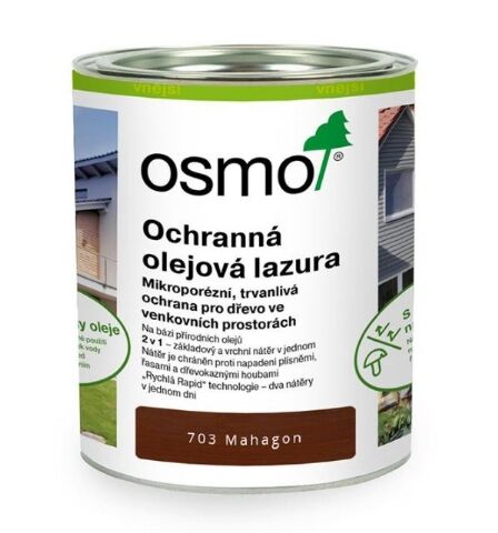 OSMO 703 Ochranná olejová lazura, Mahagon 2,5 l