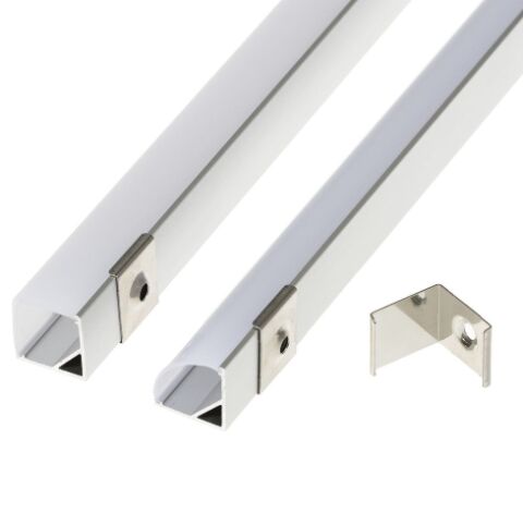 LED příchytka profilu D10 rohový