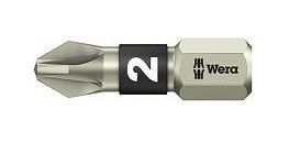 Bit PZ2 - 25mm, WERA - nerez, 1 ks