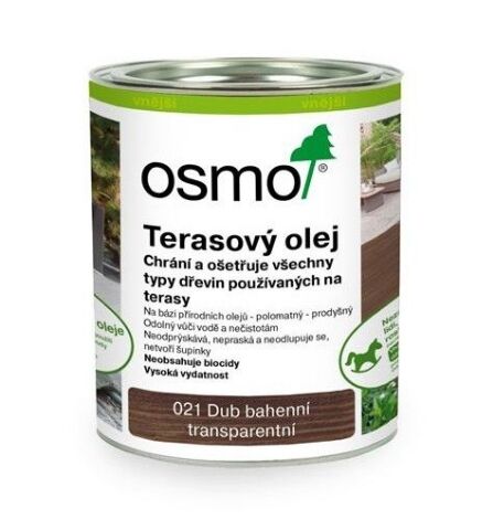 OSMO 021 terasový olej - dub bahenní, 0,75l
