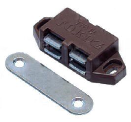 Magnet nábytkový hranatý, hnědý