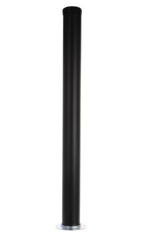 Stolová noha s kruhovým adaptérem, H710/D60 mm, matná černá