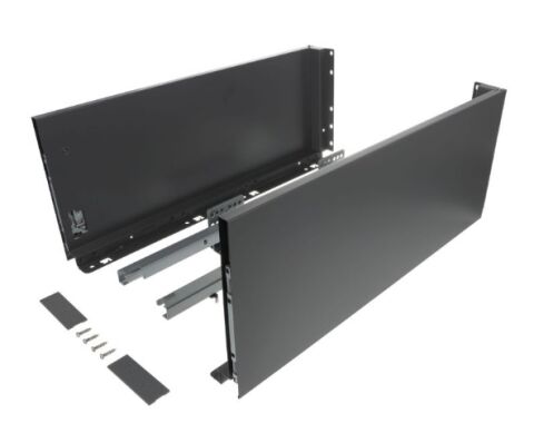 Výsuv ND60 (18mm) s dvojitou bočnicí, 199/550 mm, tm.šedá