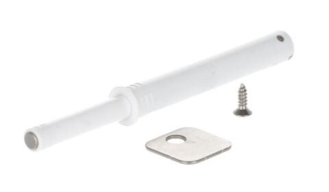 TIP-ON NK55 pro bezpružinové otevírání, pro vrtání 10 mm, 38 mm s magnetem, bílá