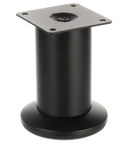 Noha nábytková ocelová H100/D50, černá matná