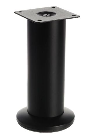 Noha nábytková ocelová H150/D50, černá matná