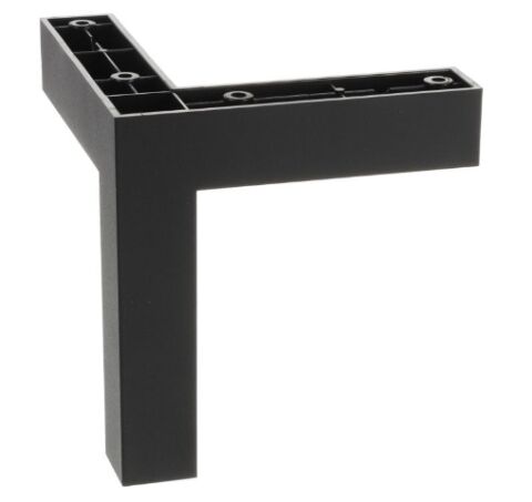 Noha nábytková 25x25 mm, H120, černá