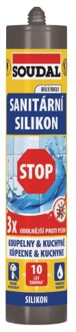 SOUDAL - Sanitární silikon STOP, manhattan, 280ml