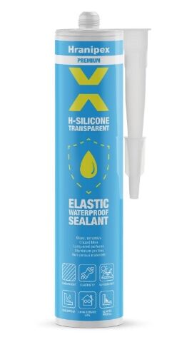 Lepidlo H-Silicone TRANSPARENT - Univerzální acetátový silikon