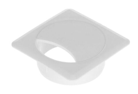 Průchodka kabelová čtvercová, plast, pr.60mm, bílá