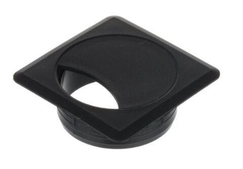 Průchodka kabelová čtvercová, plast, pr.60mm, černá