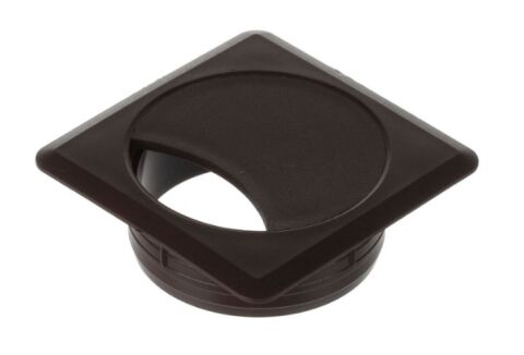 Průchodka kabelová čtvercová, plast, pr.60mm, hnědá