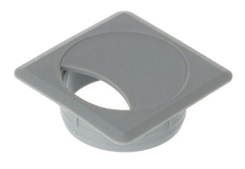 Průchodka kabelová čtvercová, plast, pr.60mm, sv.šedá
