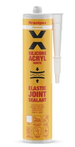 Silikon-akrylový tmel BÍLÝ, 280ml