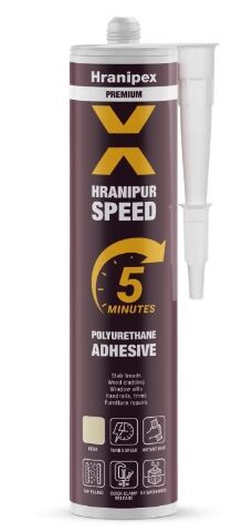 Lepidlo Hranipur SPEED - Rychletvrdnoucí 1K PUR lepidlo D4, 300ml