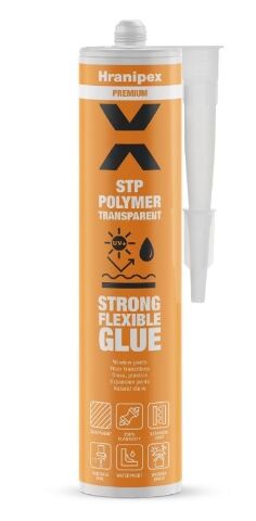 Lepící tmel H-Polymer STP Transparent – vysoce elastický transparentní hybridní polymer, 290 ml