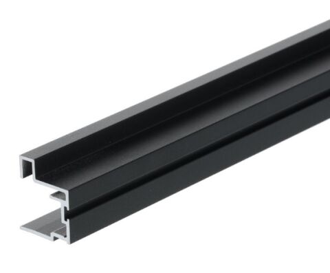 Úchytový profil VR30 P03 (18 mm), 2500 mm, matná černá