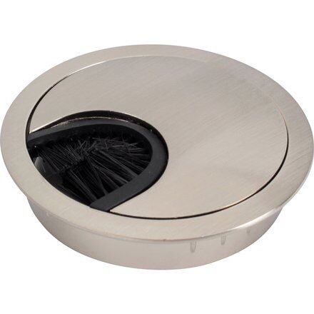 Průchodka kabelová kovová pr. 80mm broušený nerez