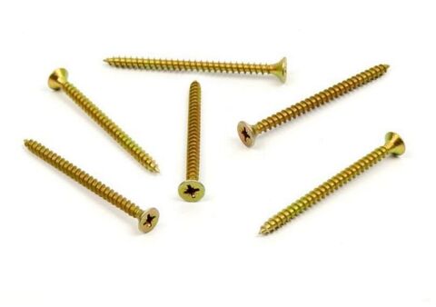 Vrut do dřeva, zápustná hlava, PZ 5,0 x 70, zinek žlutý