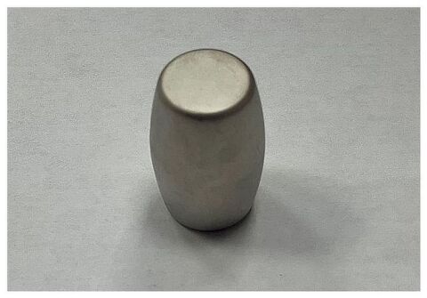 Úchytka - knopka váleček, satin nikl, rozměr: 16x26mm