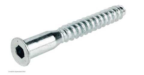 Konfirmát 7/50 mm, s vnitřním imbusem, zápustná hlava, zinek bílý