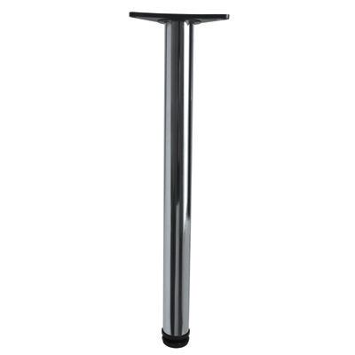 Stolová noha, plotnička, D60/H820 mm, chrom