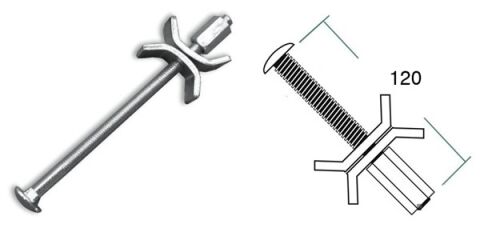 Spojovací šroub na pracovní desky, 125mm
