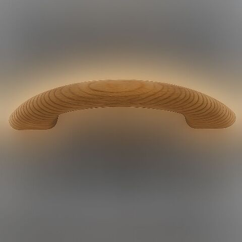 Úchytka dřevěná, 96mm, buk lakovaná