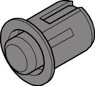 SERVO-DRIVE, Distanční doraz 8mm pro aventos, boxsystémy, vodící lišty, šedá