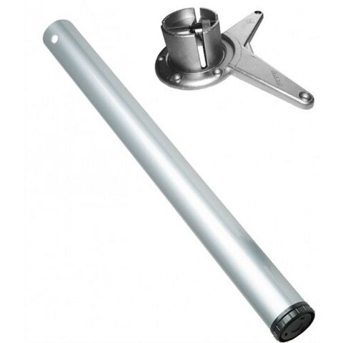 Stolová noha, plotnička, D60/H710 mm, chrom mat