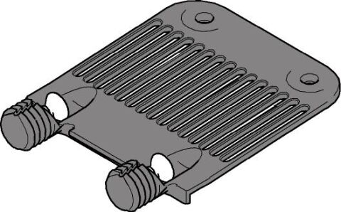 TANDEMBOX antaro - stabilizace čela/dna, prachově šedá