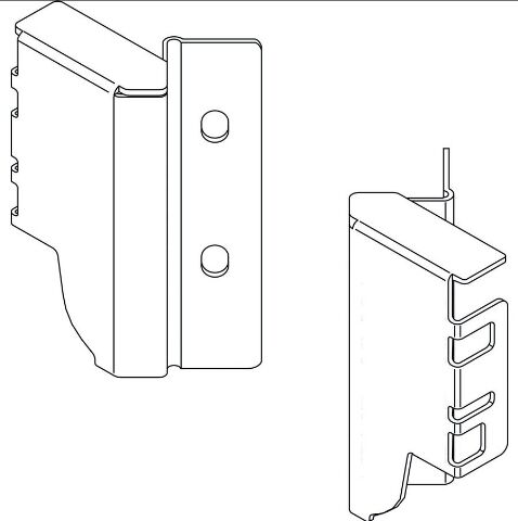 TANDEMBOX Antaro držák zad, M 83mm, Bílá