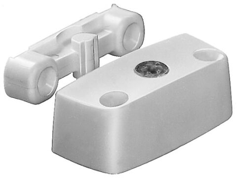 Spojovací kování na korpus k našroubování, bílý