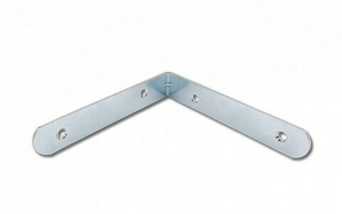 Úhelník 100x100x19 mm, bílý zinek