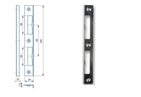Protiplech zapadací HOBES K 192 univerzální, nikl