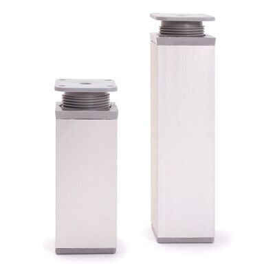 Noha nábytková hranatá, H60/D40x40, eloxovaný hliník